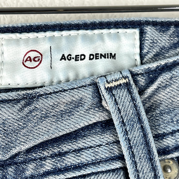 Adriano Goldschmied AG Tellis Jean Mens 38x33 Blue Modern Slim Distressed Japan - Picture 7 of 14